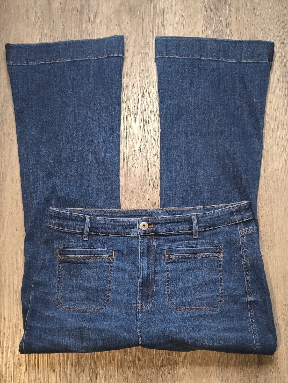 High Rise Flare w/30" Inseam J Jill Women's Jeans Size 14 852